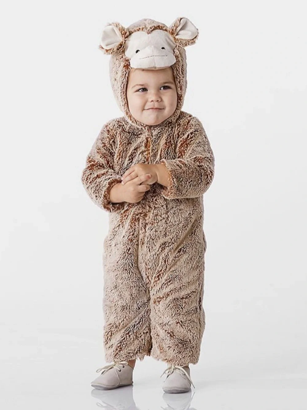 Cozy Plush Monkey One-Piece Halloween Costume - Pottery Barn Kids